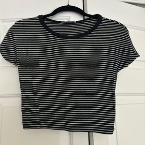 Cropped Stripe Top